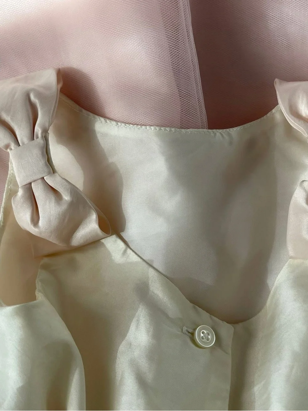 Janie and Jack vintage bow/tulle dress - 2